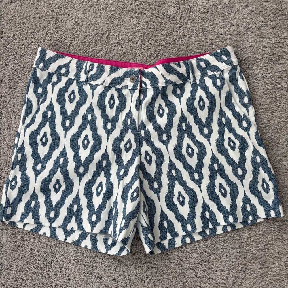 Ikat high waisted shorts